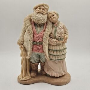 Vintage 1991 Santa Mrs Claus United Design Ken Memoli Victorian 13" Figurine